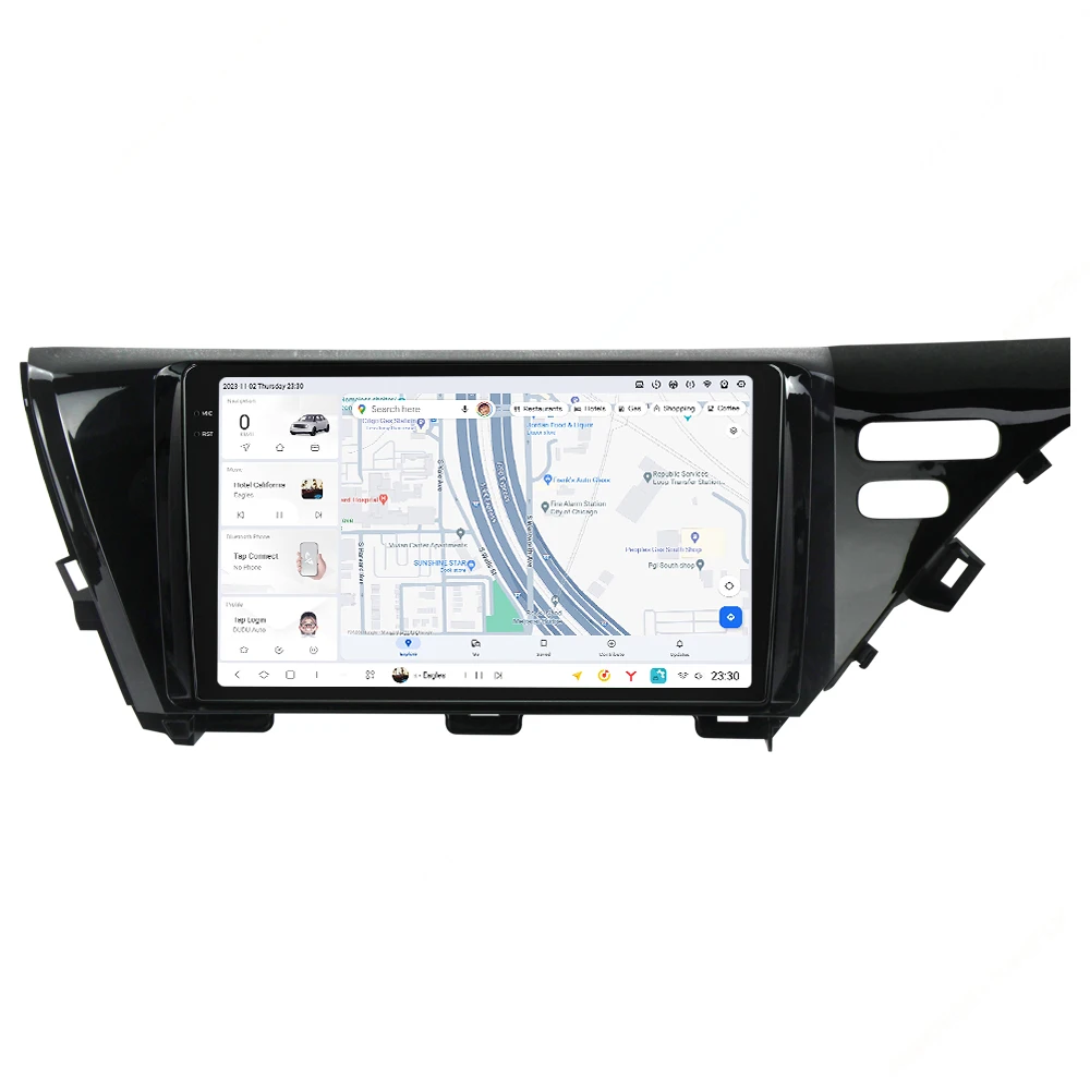 MEKEDE DUDUAUTO car-play auto gps navigation car radio video player For Toyota Camry 2017-2020 with cooling fan