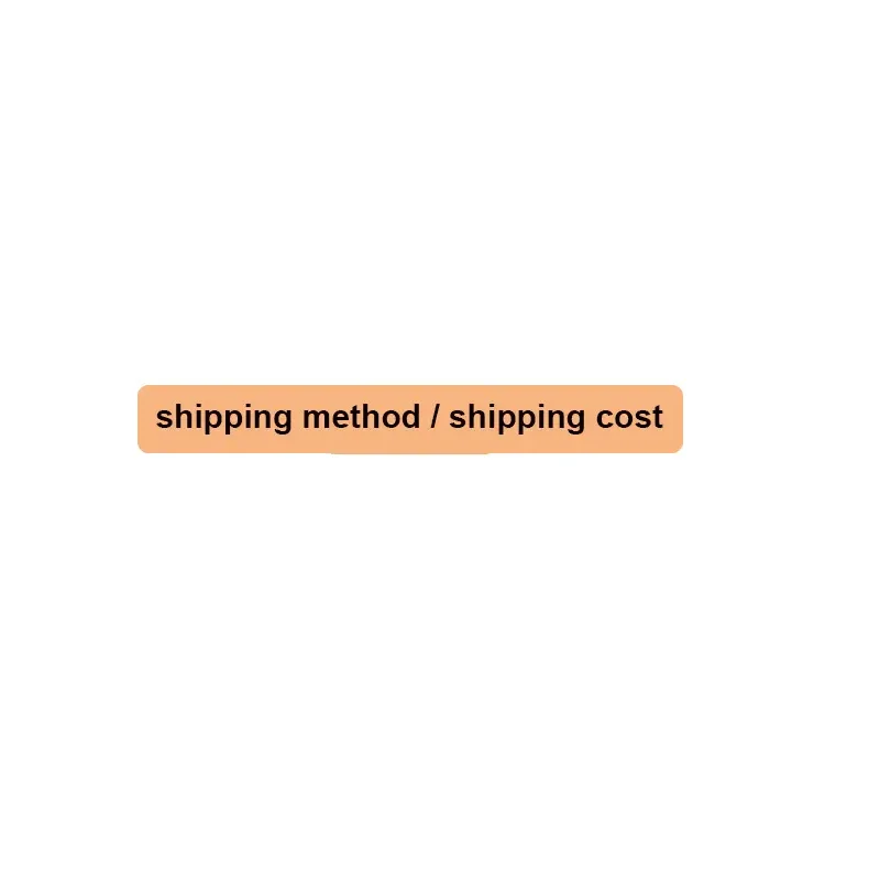 Shipping method change shipping cost link