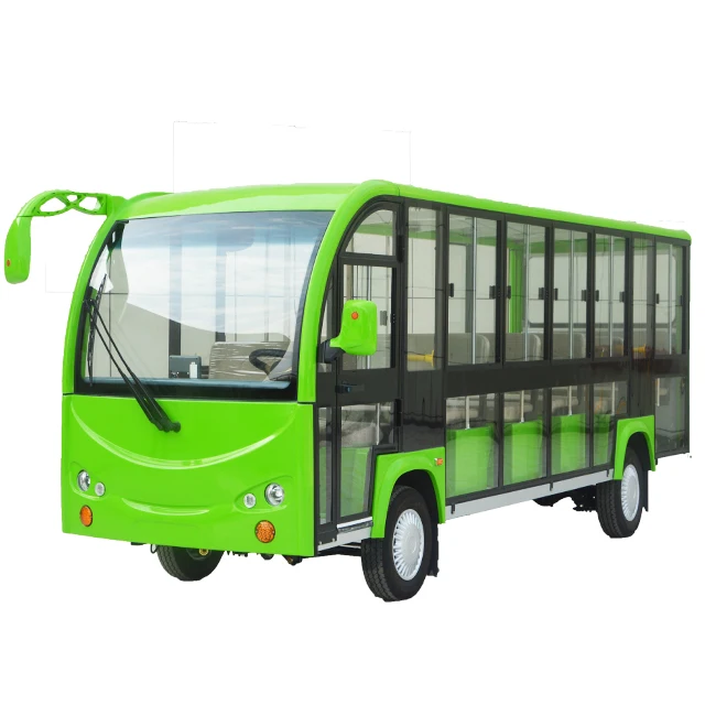 23 Seats Electric Shuttle Bus With Door/ High Quality Electric Passenger Bus
