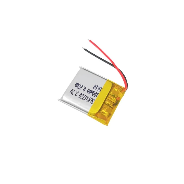 square rechargeable 3.7v lithium polymer battery 431720 100ma polymer battery