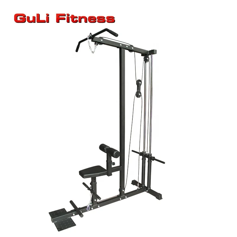 Guli Fitness Lat Pull Down Station Gym Equipment Low Row Cable Pulley Cable Machine Triceps Extensions Workout