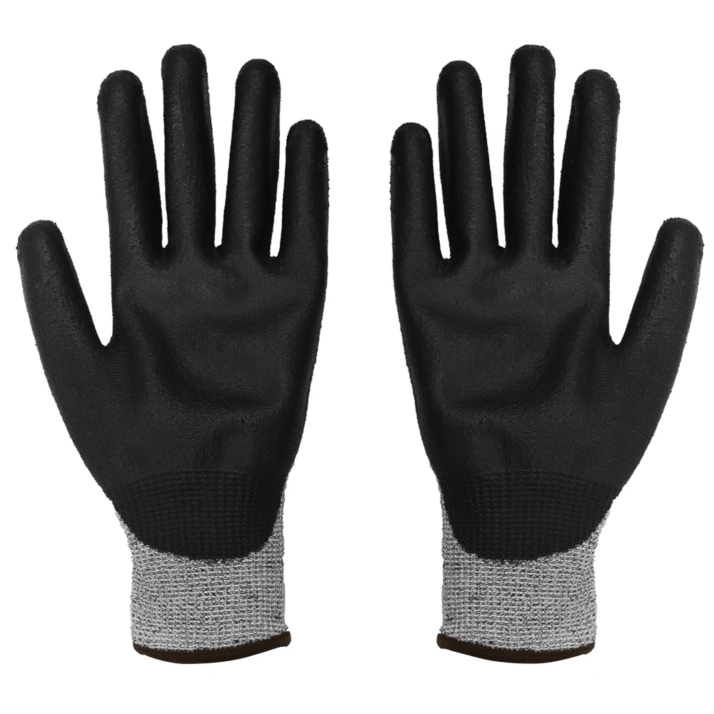 High Quality CE Level 5 Cut Resistant Gloves Sandy Nitrile Coated Abrasion Resistant Cut Resistant Working  Safety Glove