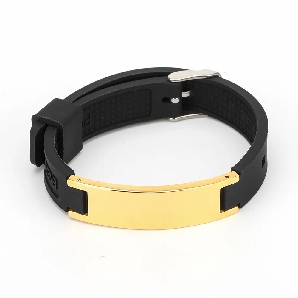 Антистатический браслет магнитный баскетбольный спортивный Pulsera баланс энергии титановый отрицательный ионный силиконовый