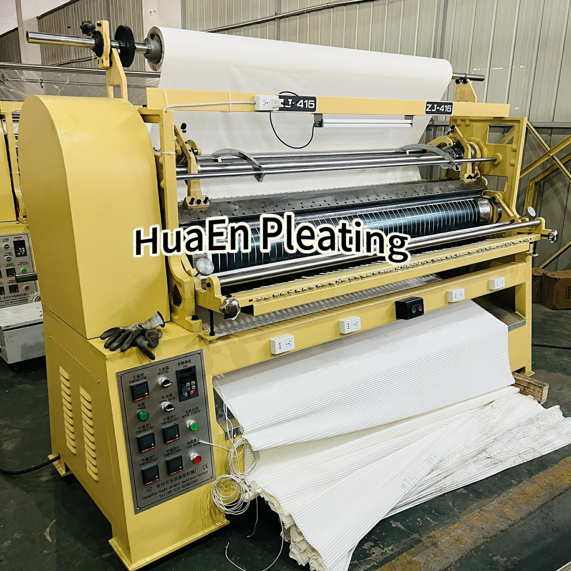 Manufacturer HuaEn ZJ-416 Fabric pleating machine