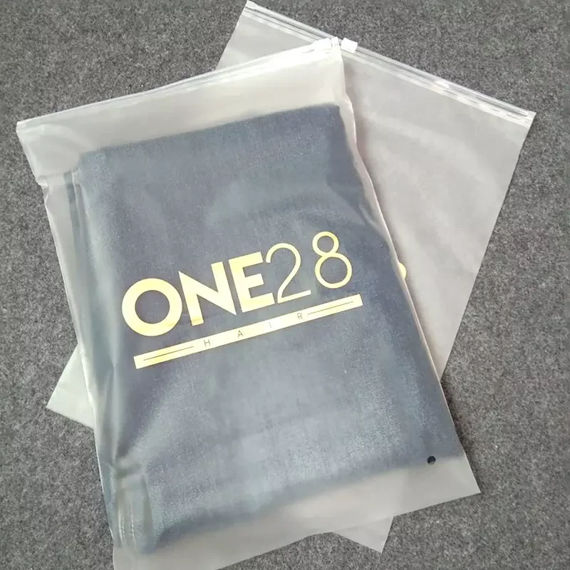 Zip Lock Clothing poly mailer Bags polybag with suffocation warning frosted Zipper Custom clothing bag