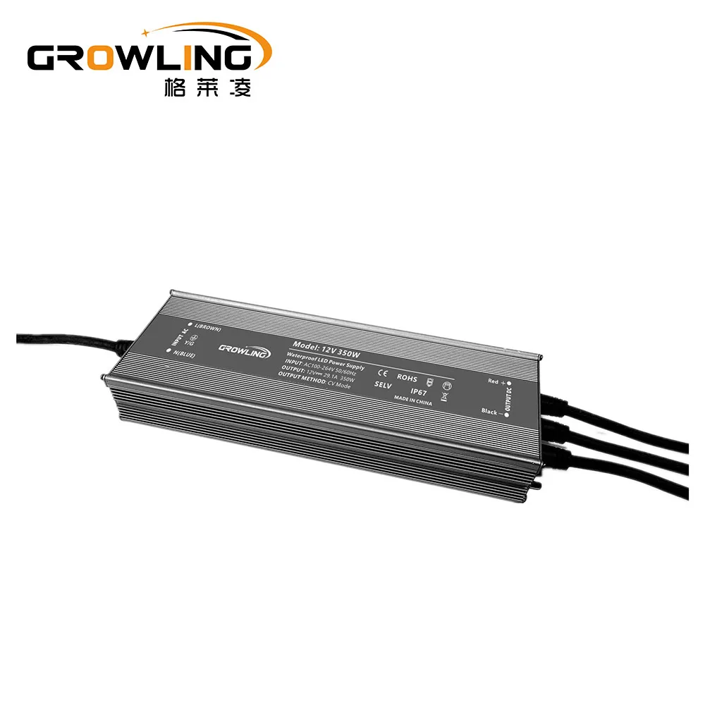 Shenzhen Big power 220v ac to 24v dc power supply  led light power driving waterproof led driver 24v 350w with CE ROHS