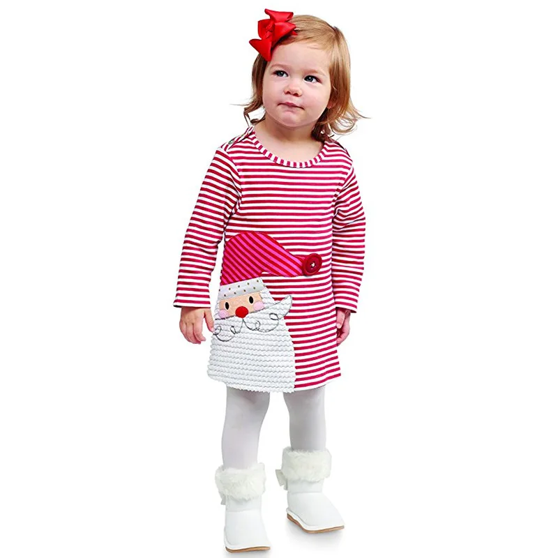 New Fashion Beautiful Kids Clothes Boutique Christmas Baby Fancy Dress Children Dresses For Girls