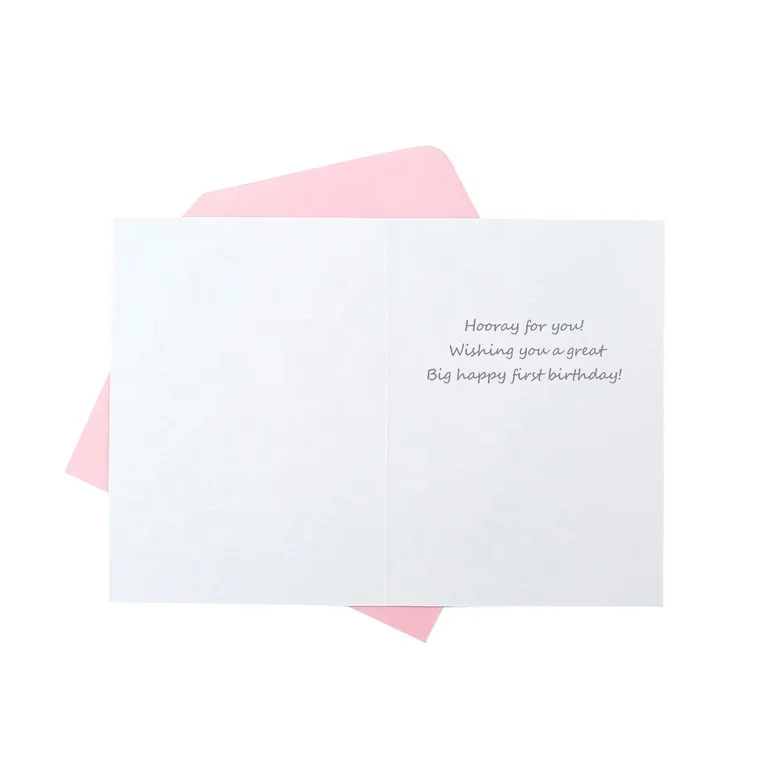 
1-Shape Die Cut Shaker Birthday Cards, 3D Custom Handmade Greeting Cards for Baby 