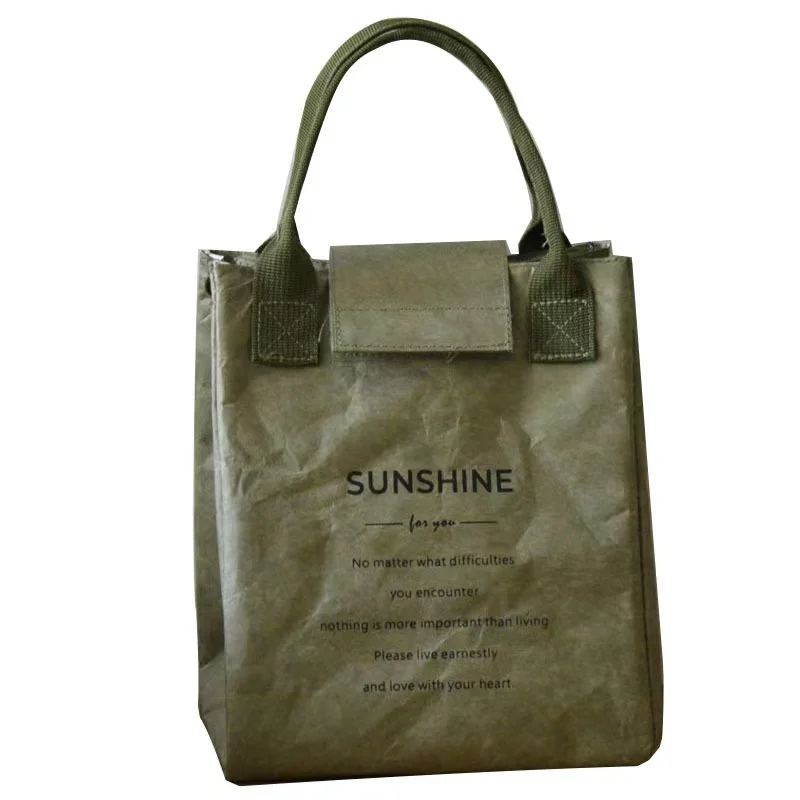 Multi-purpose picnic lunch bag custom tyvek food picnic bag washable waterproof  insulated cooler bag
