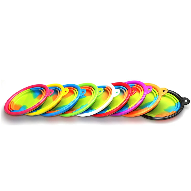 GMT Camouflage Silicone Folding Bowl Out Portable Silicone Pet Bowl