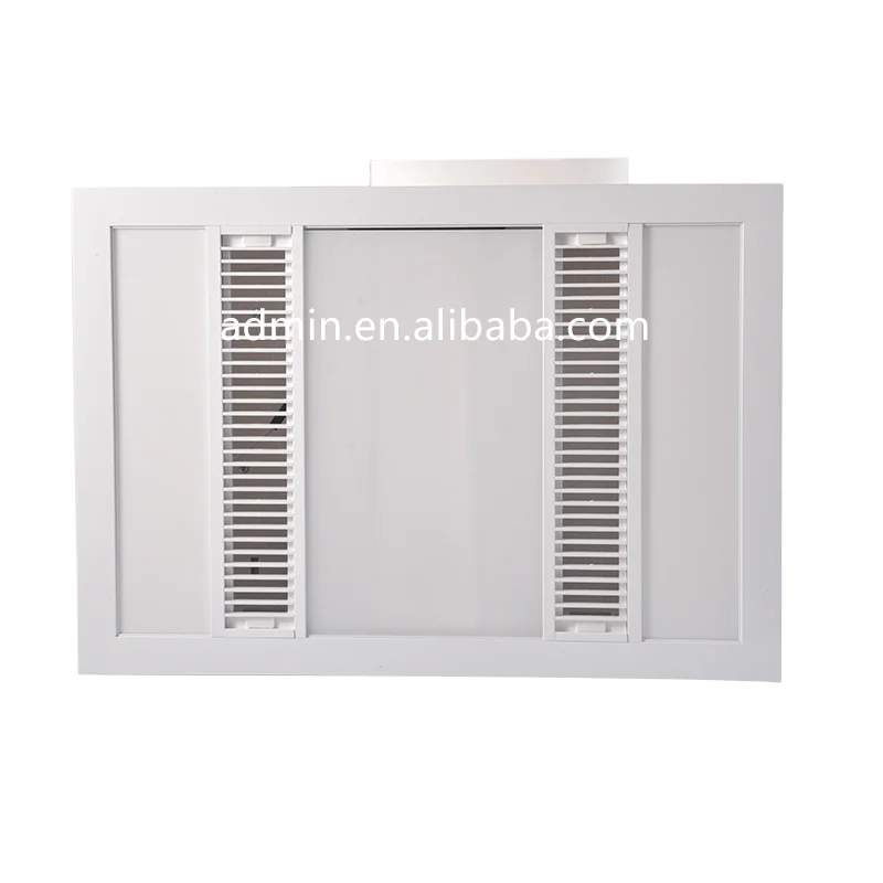 Multifunctional Halogen Ceiling Installation Bathroom Heater Lamp With Dual Led Panel Lighting And Ventilation
