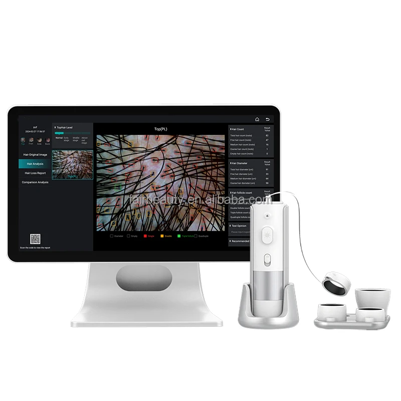 Ai Intelligent Hair 15.6 Inch HD Screen Digital Skin Detector Moisture Tester Skin Analyzer Machine Skin Analysis Machine
