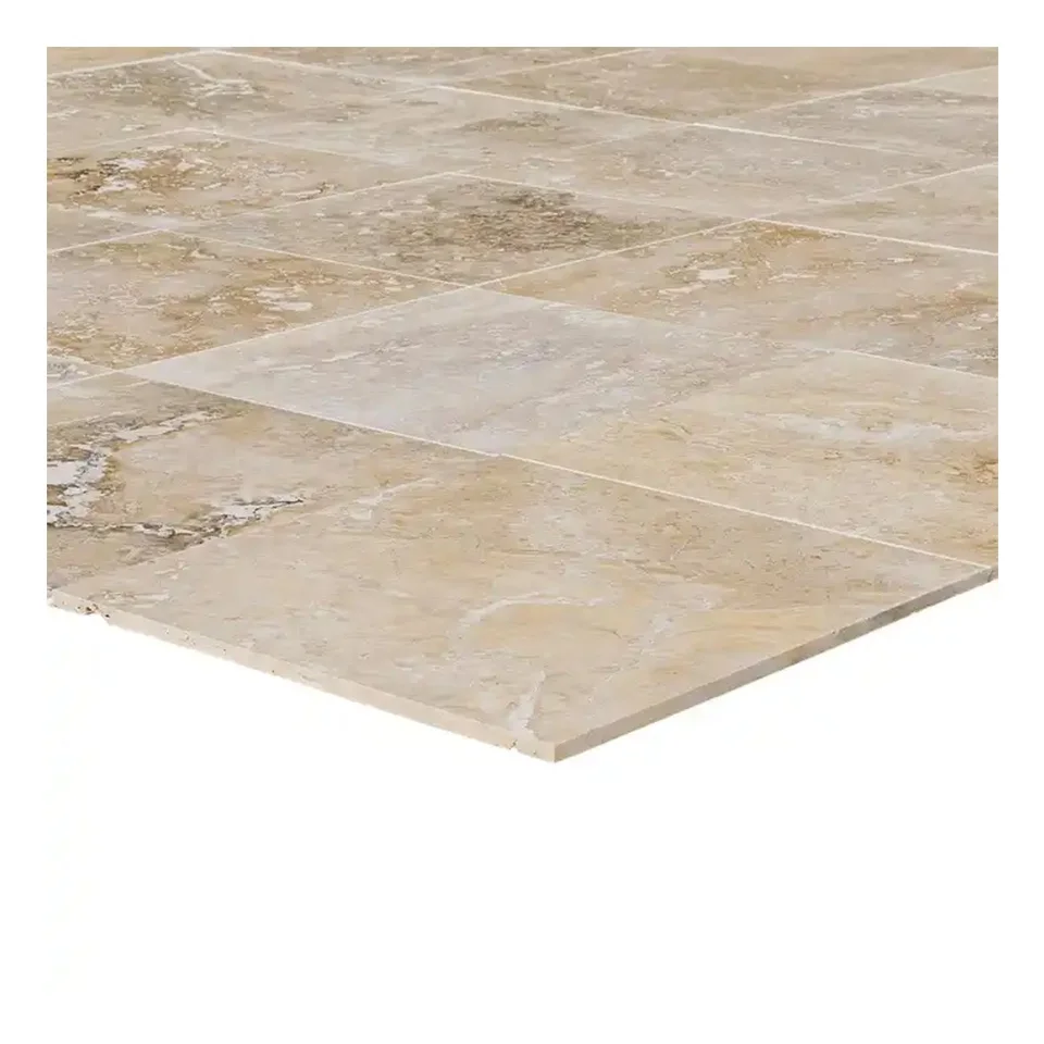 GUCI пользовательская резка травертин стена пол плитка камень сланец большой средний малый размер