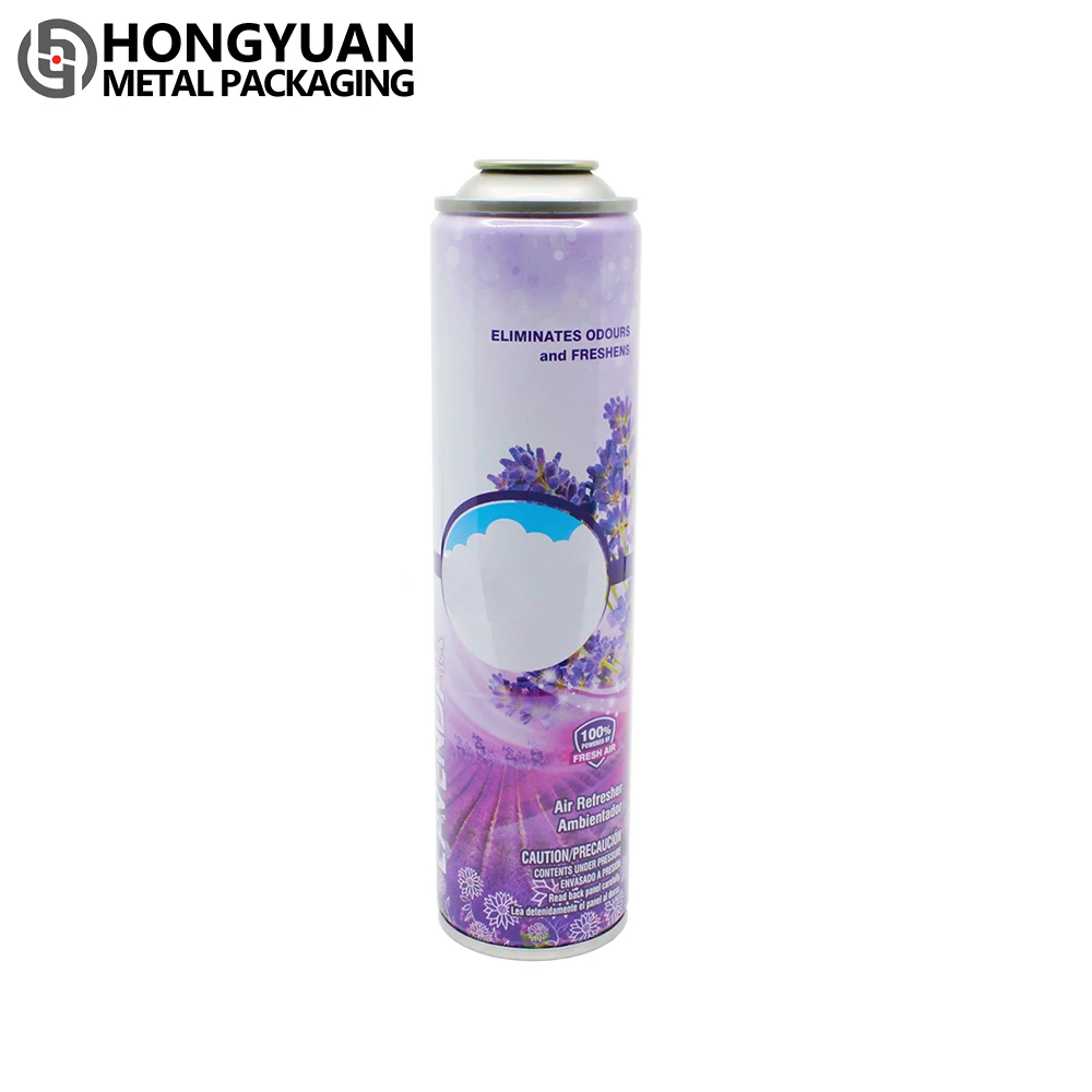 Customization Chemical Aerosol Printed 52Mm Aerosol Tin Can For Pesticides customize products Hongyuan metal pack OEM products