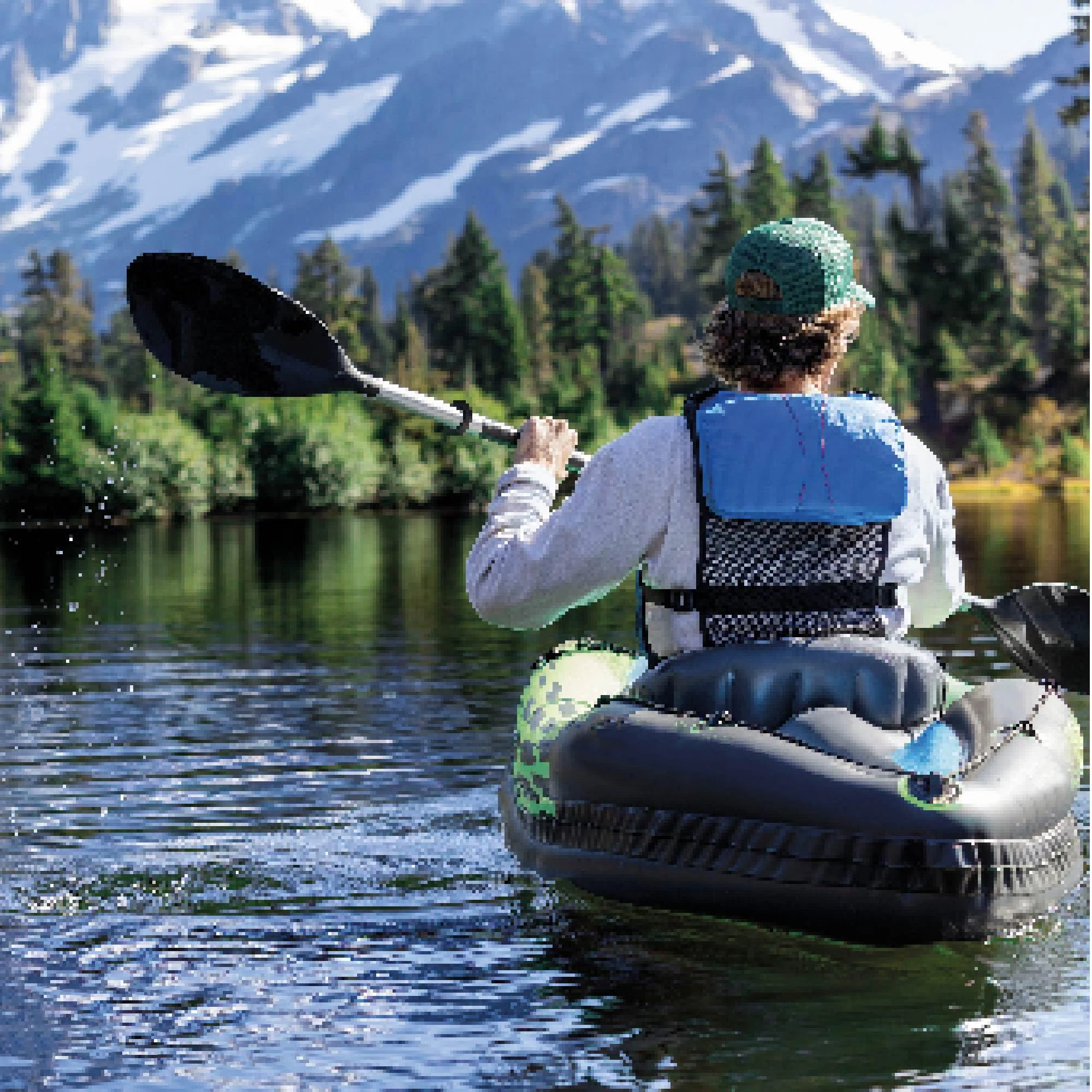 Yijia Challenger Inflatable Kayak Series Includes Deluxe 86 in Kayak Paddles and High-Output Pump Super Strong PVC