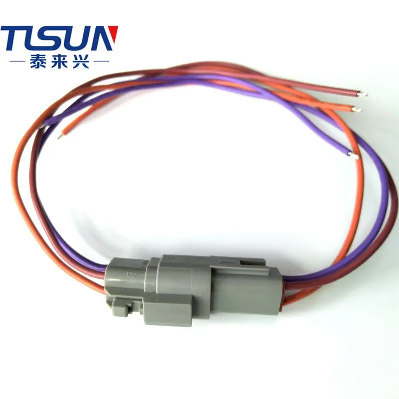 Customized3 Pin Deutsch Car Connector Wire Harness