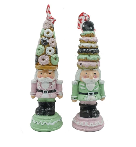 Resin Nutcracker soldiers in Cake Candy Finishing Christmas decorations Supplies other Home Decor Christmas decorations ornament