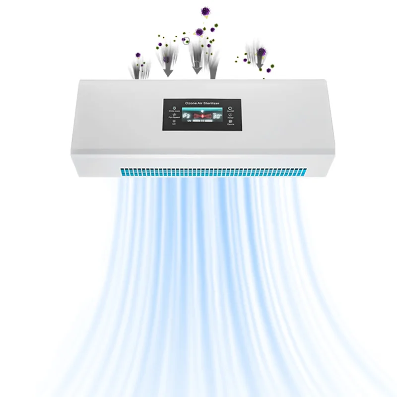 
Hot Sale Wall mounted air purifier UV Ozone Air Sterilizer Purifier Disinfection with Negative Ions uvc lamp 