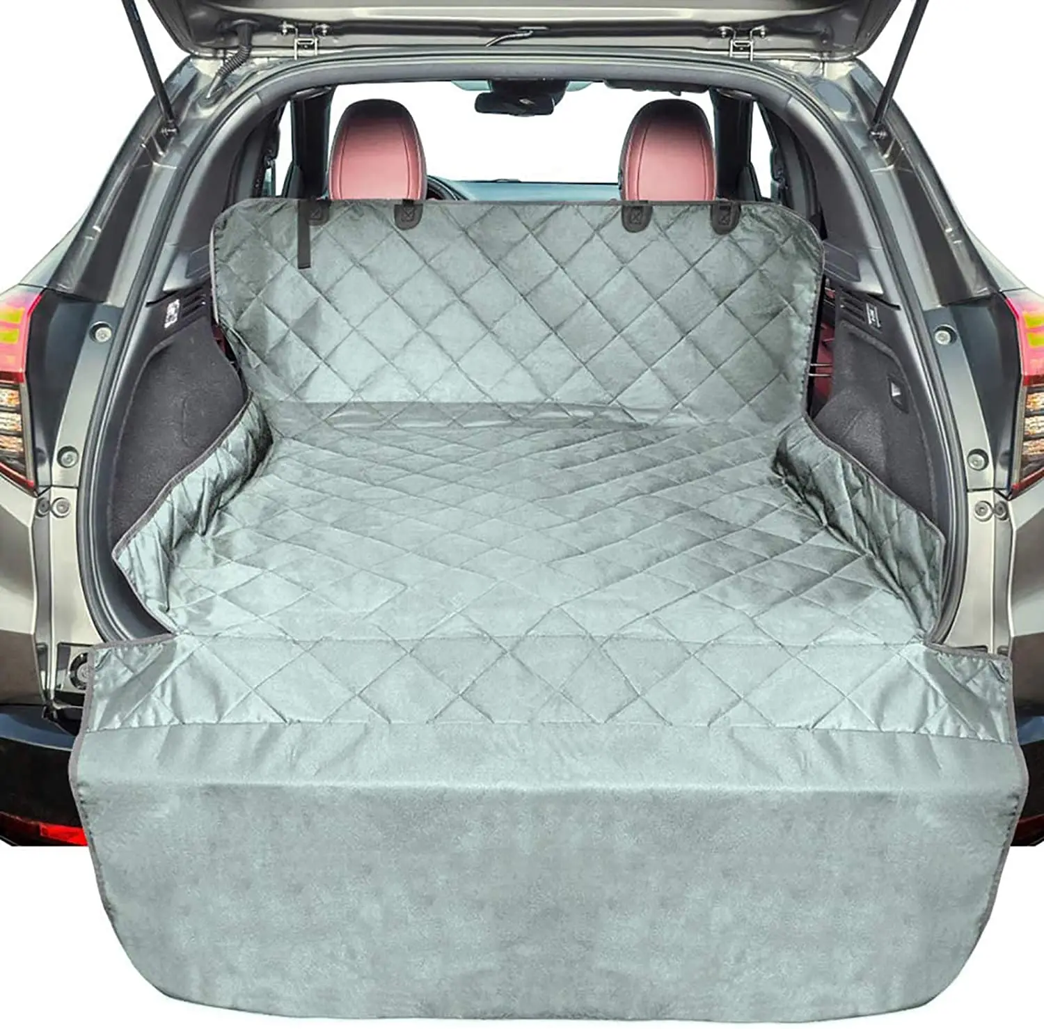 
Vans Pet Cargo Cover Dog Seat Cover Mat with Bumper Flap Protector Pet Travel & Outdoors SUV Cargo Liner for Dogs, Waterproof 