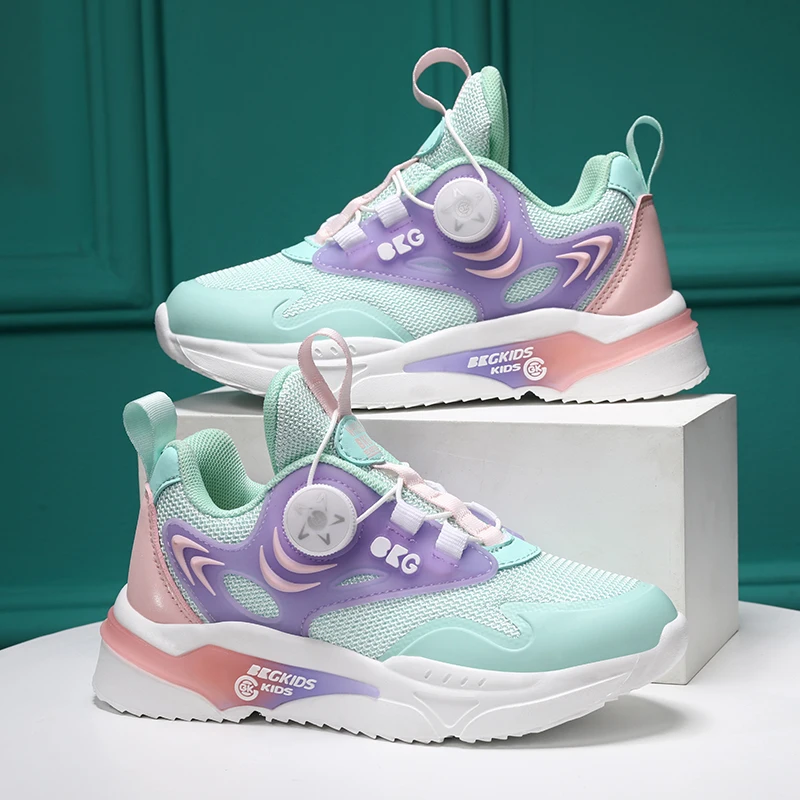 New Versatile Kids Casual Shoes Convenient Shoelaces Sports Shoes Super Breathable Outdoor Children Shoes