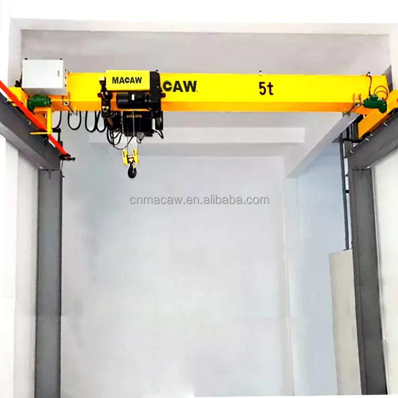European Style 5t 10t EOT Crane Electric Standard Hoist Lifting Customized Workshop Warehouse Single Bridge Overhead Crane