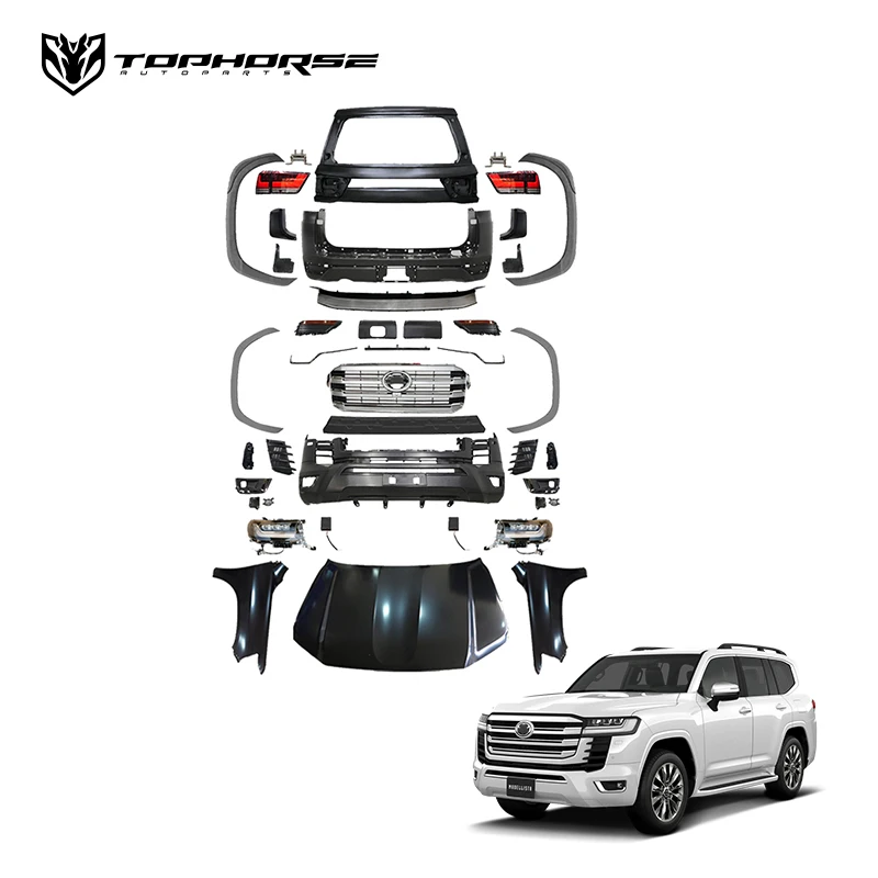 Land cruiser LC200 Upgrade to LC300 Facelift Body Kit Bumper Accessory luxury SUV 4x4 off road
