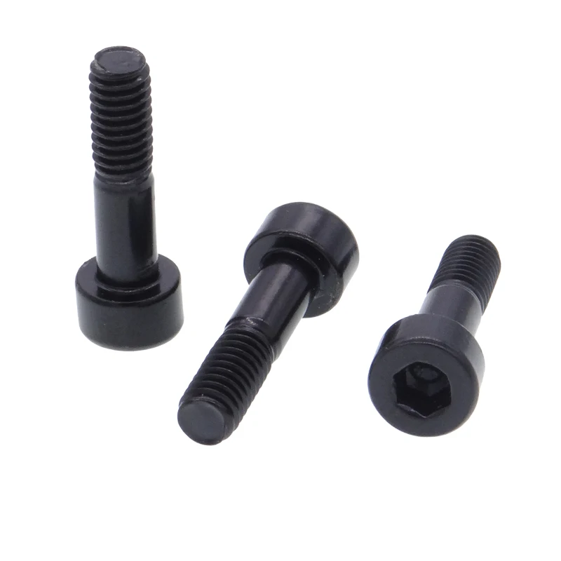 manufacture customized M3 M4 M5 M6 M8 Black half thread hex oxide socket cup head captive panel screw