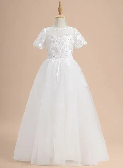 Party Frock 16 Birthday Flower Girl Dress Wedding Kid for Teenage Large