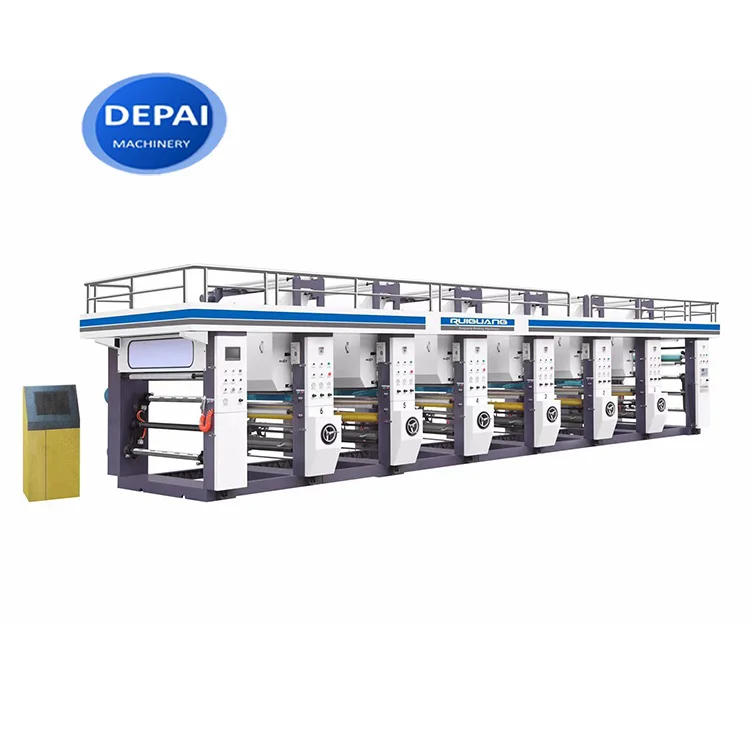 Дешевая цена 6 7 8 цветов ротогравюрная печатная машина для БОПП ПВХ OPP ПЭТ пленка