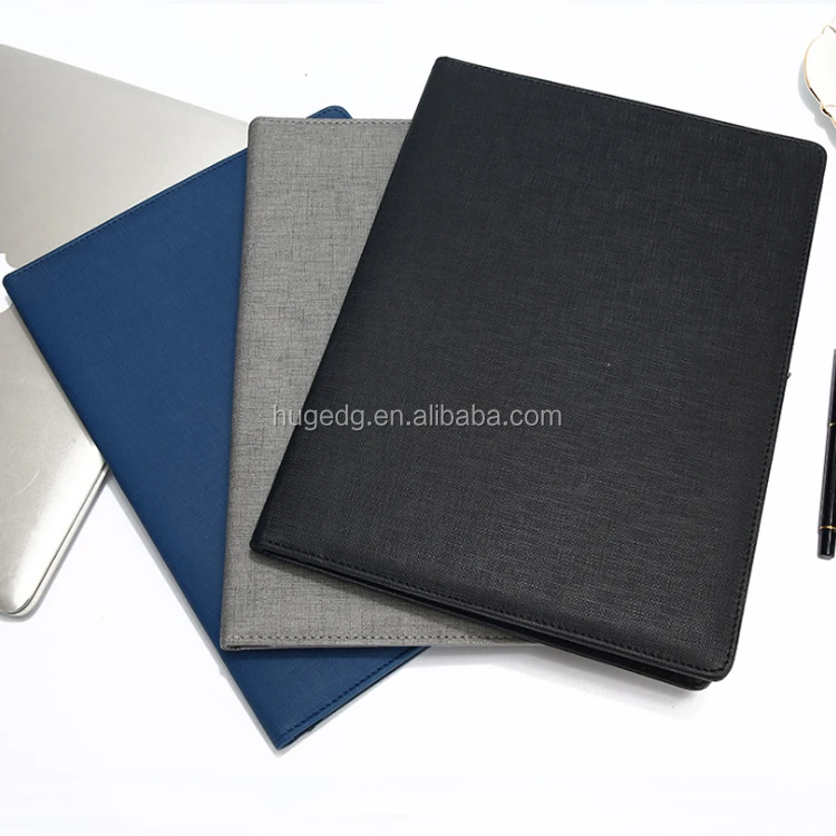 Custom personalized mens leather folders business portfolio