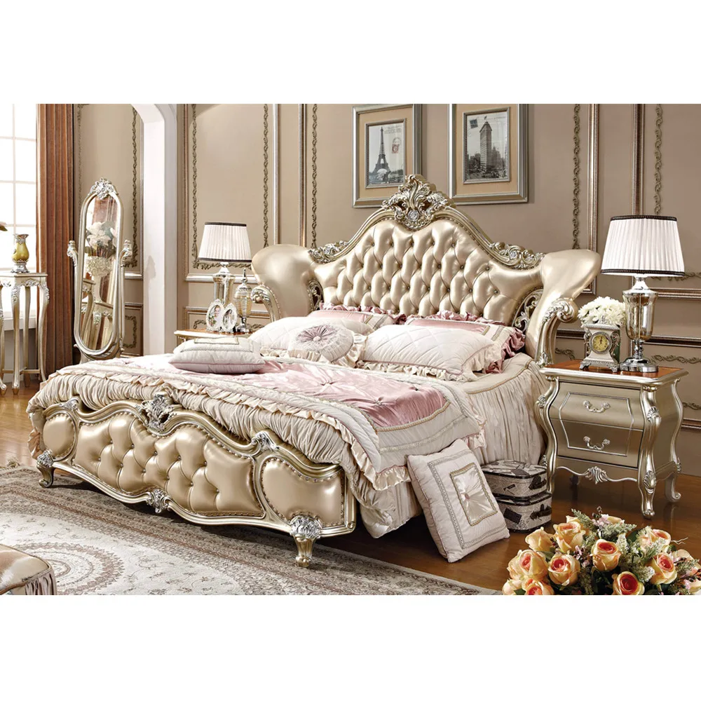 Elegant Italian furniture design european bedroom furniture sets