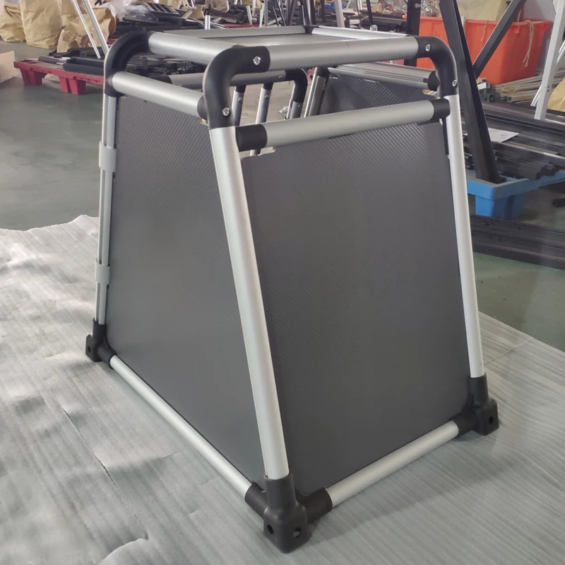 Wholesale new design Strong collapsible pet transport aluminium dog cage dog kennel pet crate factory for car travelling