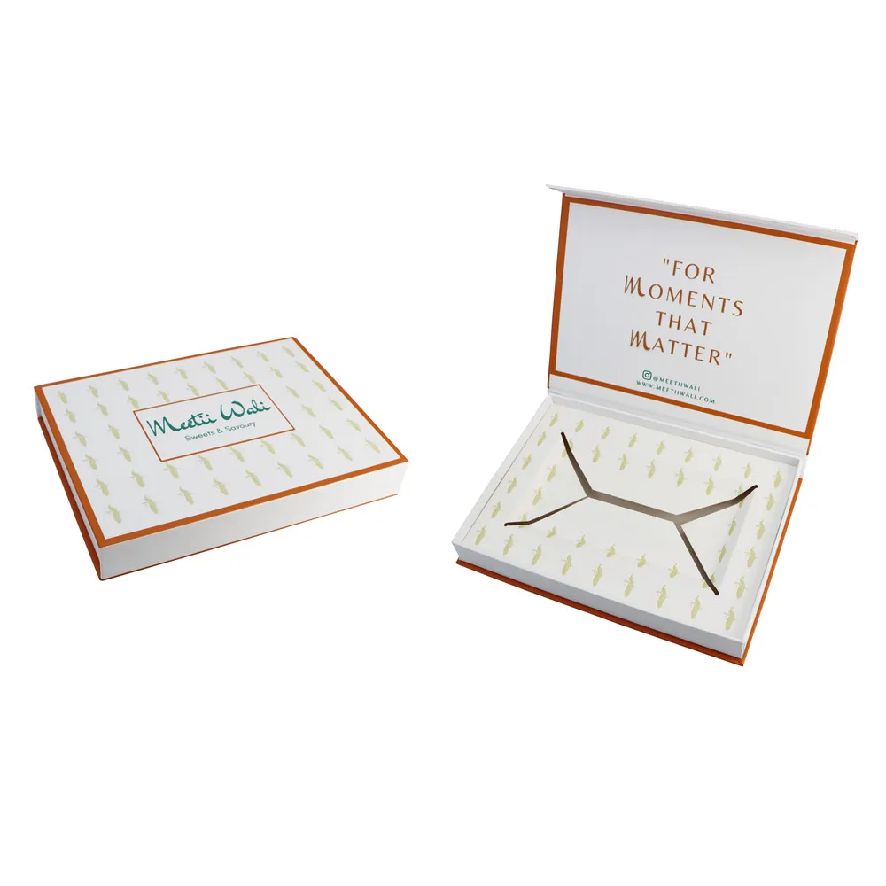 Flap Lid Packaging Biscuit Box Cardboard Bespoke Custom Magnetic Closure Gift Box Cookie Box Customized Makeup Ribbon EVA Foam