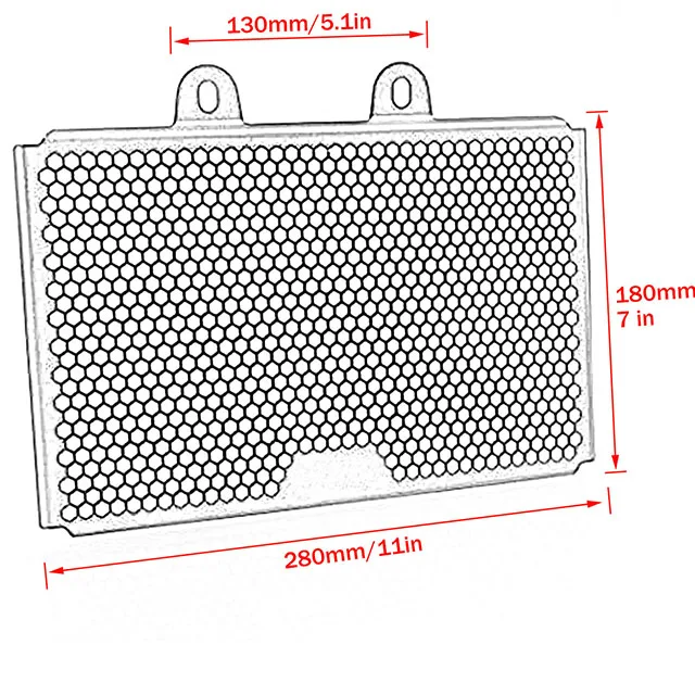 Customized Black Orange KTM DUKE assembly international replacement front upper radiator grille