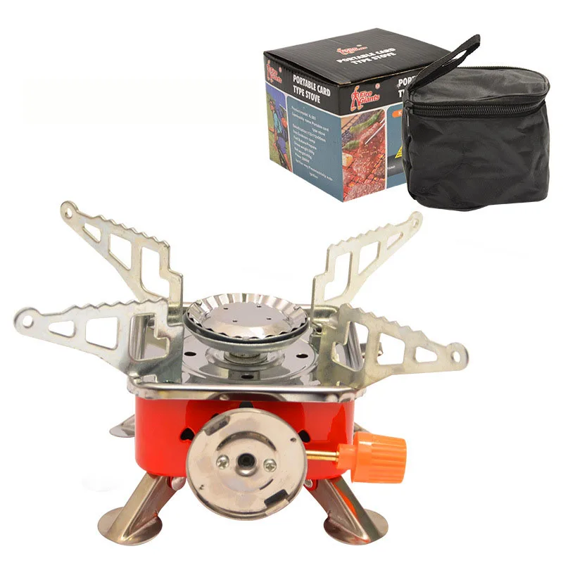 Portable Mini Camping Outdoor Fold Alcohol Stove Gas Stove Survival Furnace Stove Pocket Picnic Cooking Gas Burner