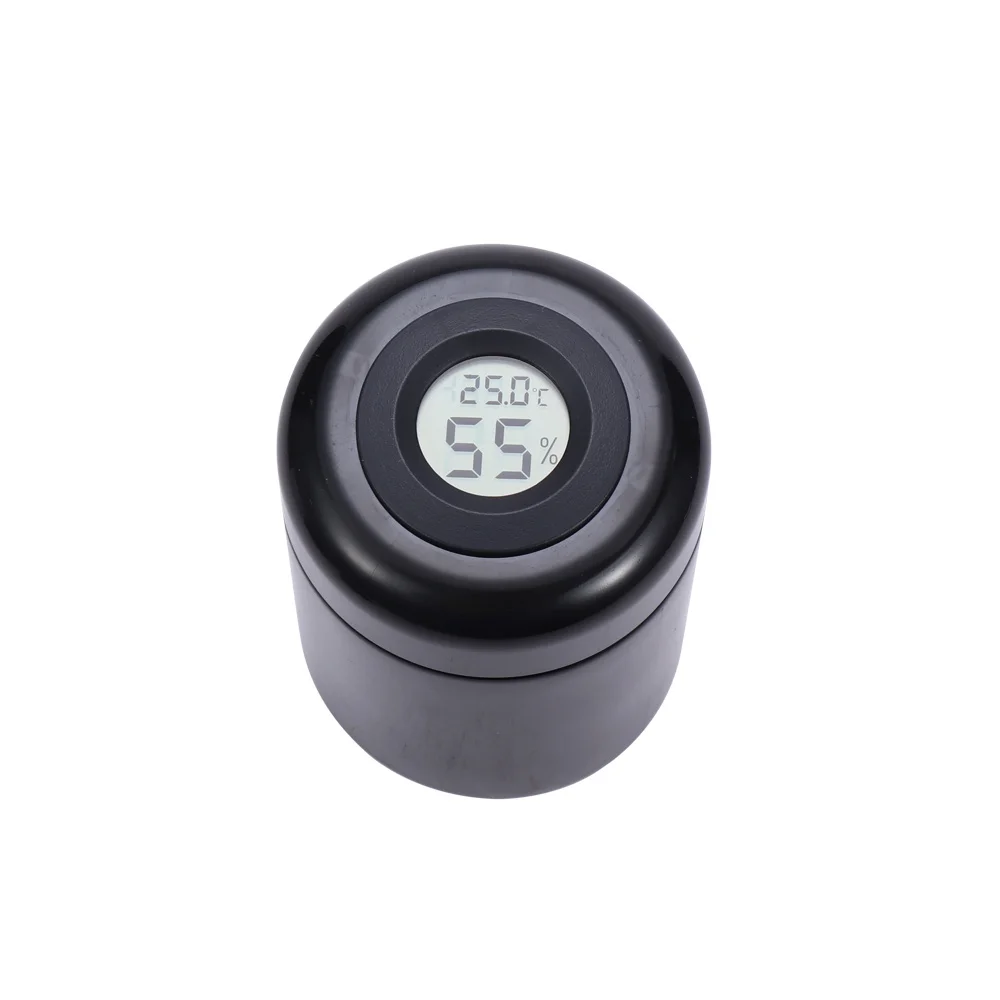 Stash Jar for Herb Storage Airtight Container Glass Jars with Opaque UV Protection Humidity Temperature Lid