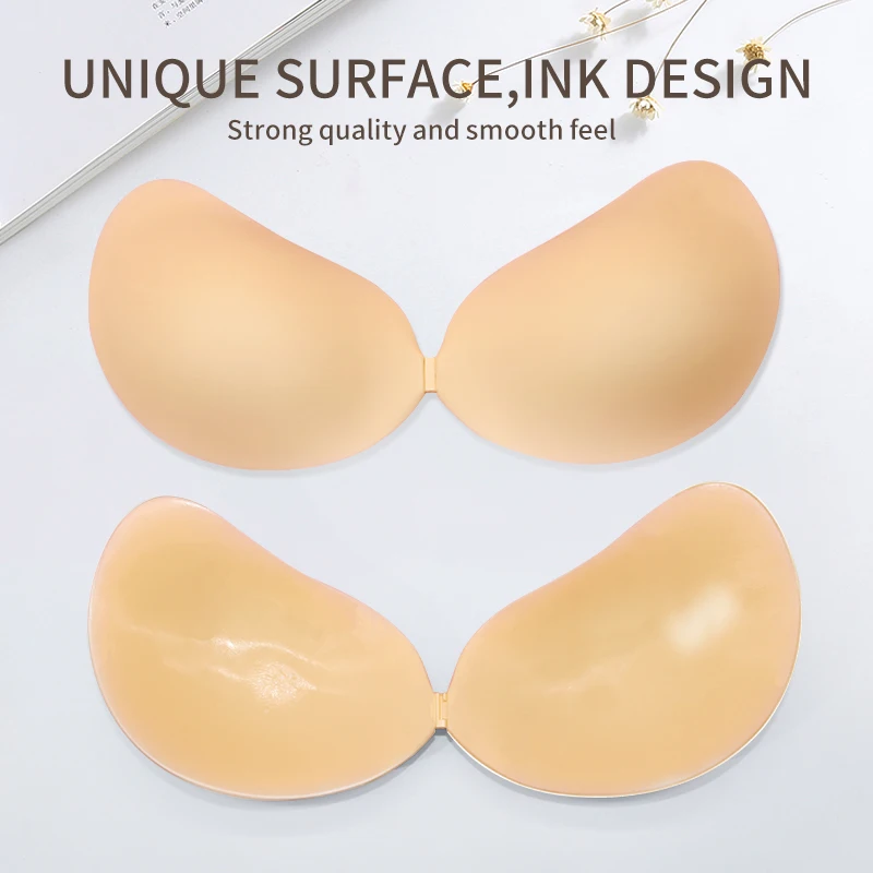 Ultra Thin Sticky Bra Adhesive Invisible Cup Strapless Backless Bras Silicone Bra for Small Breast