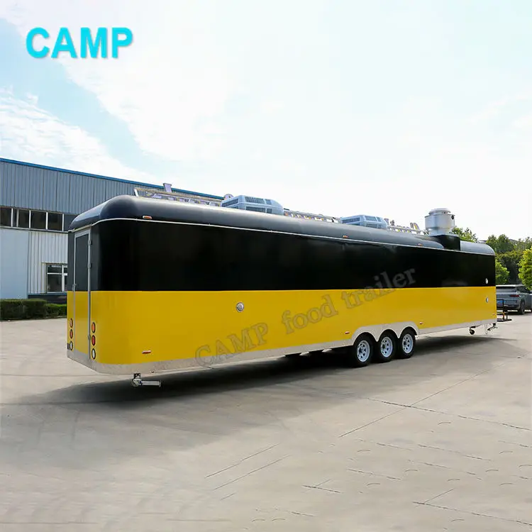 Large food truck airstream food carts and food trailers fully equipped bbq truck
