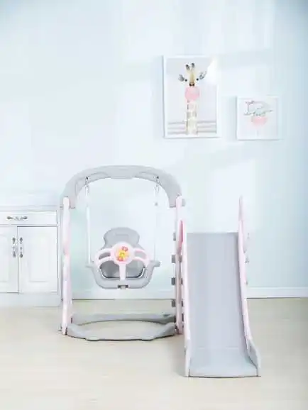 Wholesale customized good quality dinosaur slide and swing playset kids plastic playground equipment