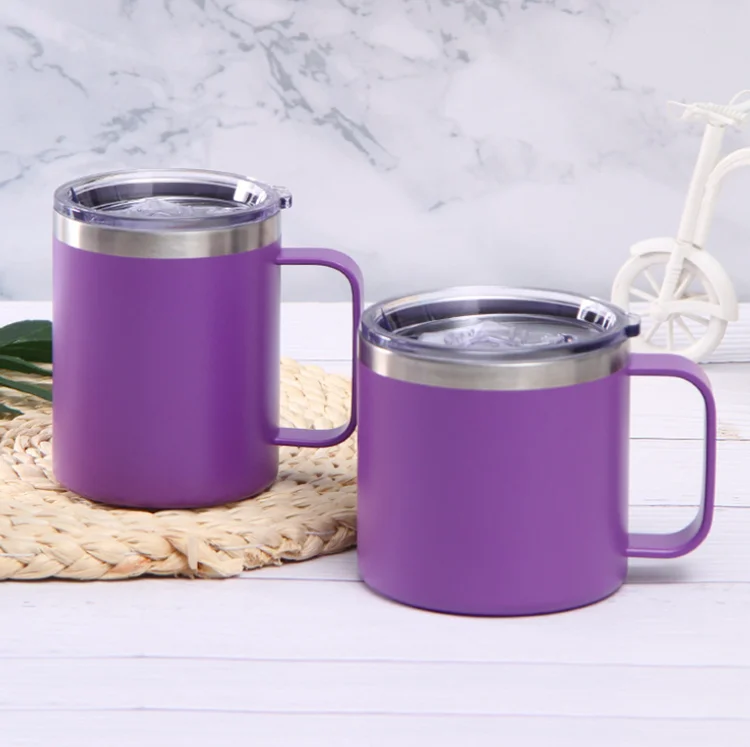 Double Wall Stainless Steel Insulated Coffee Tumbler Mug with Handle Thermos King Travel Mug Coffee Mug Thermos