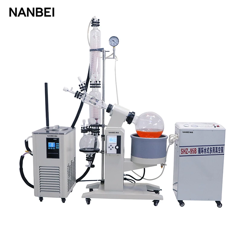 touch screen automatic control biology laboratory turnkey system industrial 10 liter rotary evaporator