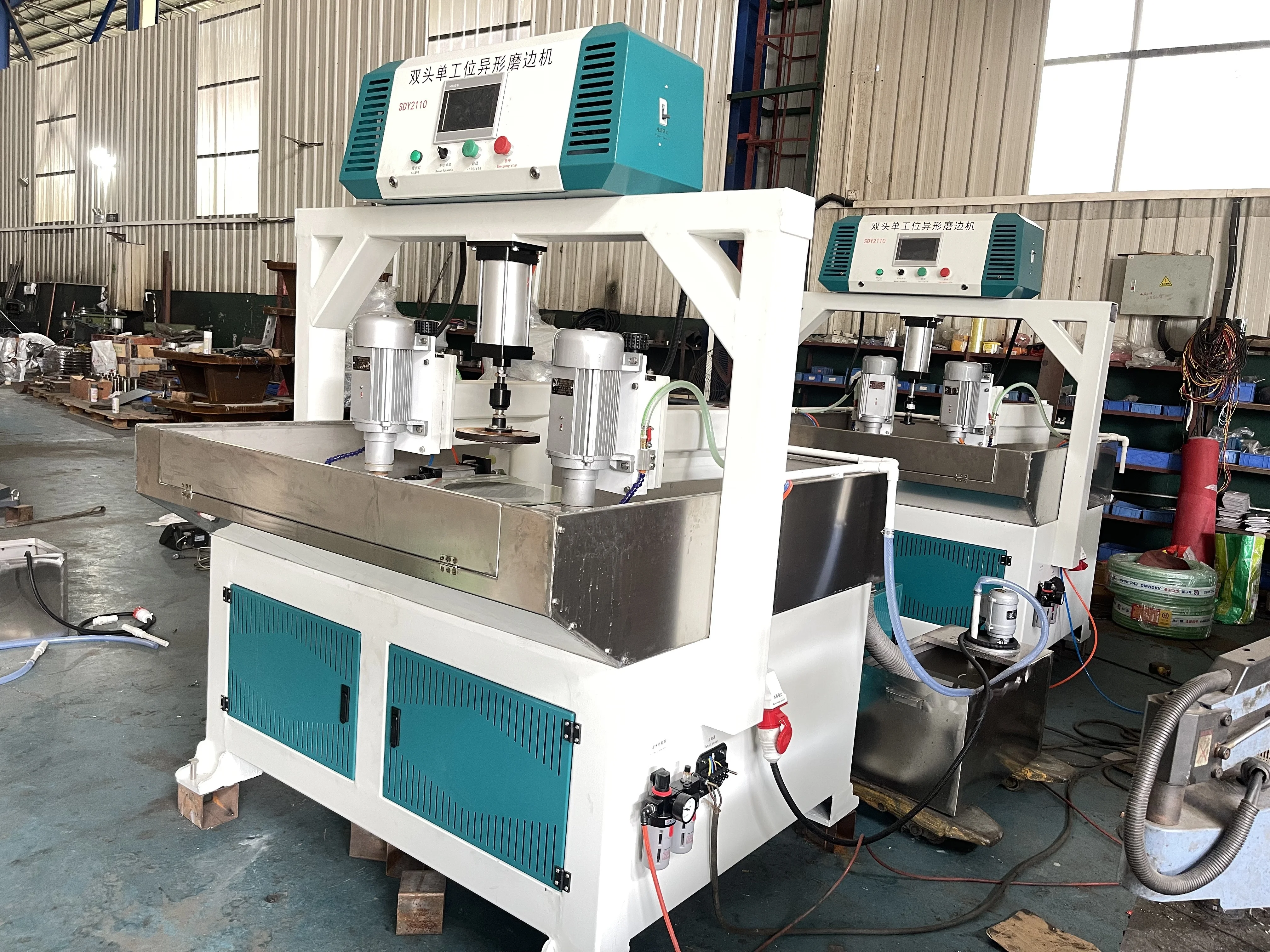 Easy control High Precision Smart Led Mirror round Automatic Glass Machine round glass shape edging machine