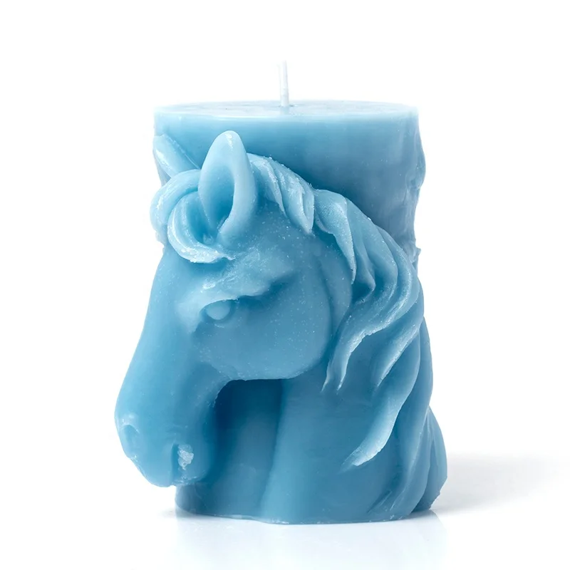 Custom Creative Candle Home Decor Paraffin Wax Cute Animal Shape Pillar Scented Mold Candle