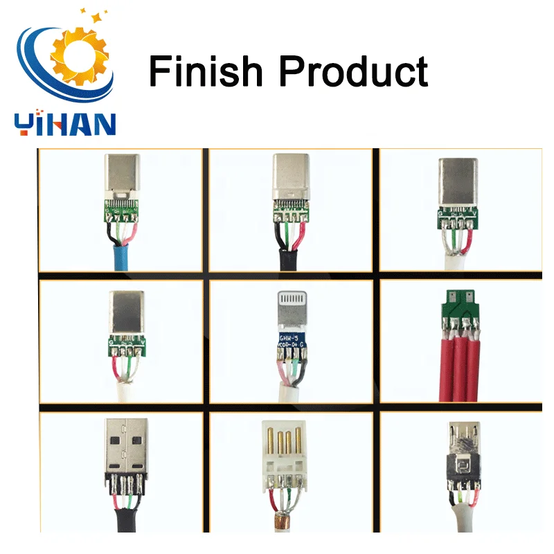 Semi-automatic soldering machine electric type PCB board tin welding USB data cable plug socket head spot welding