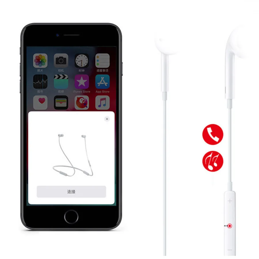 Проводные наушники-вкладыши с выдвижным окном и синими зубьями для iphone