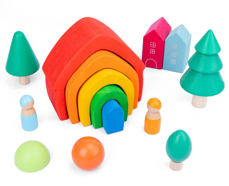 2020 New Design Sunrise At Sea Wooden Toys Puzzle Educational Toys For Infants Learning Games For Kids Custom Logo