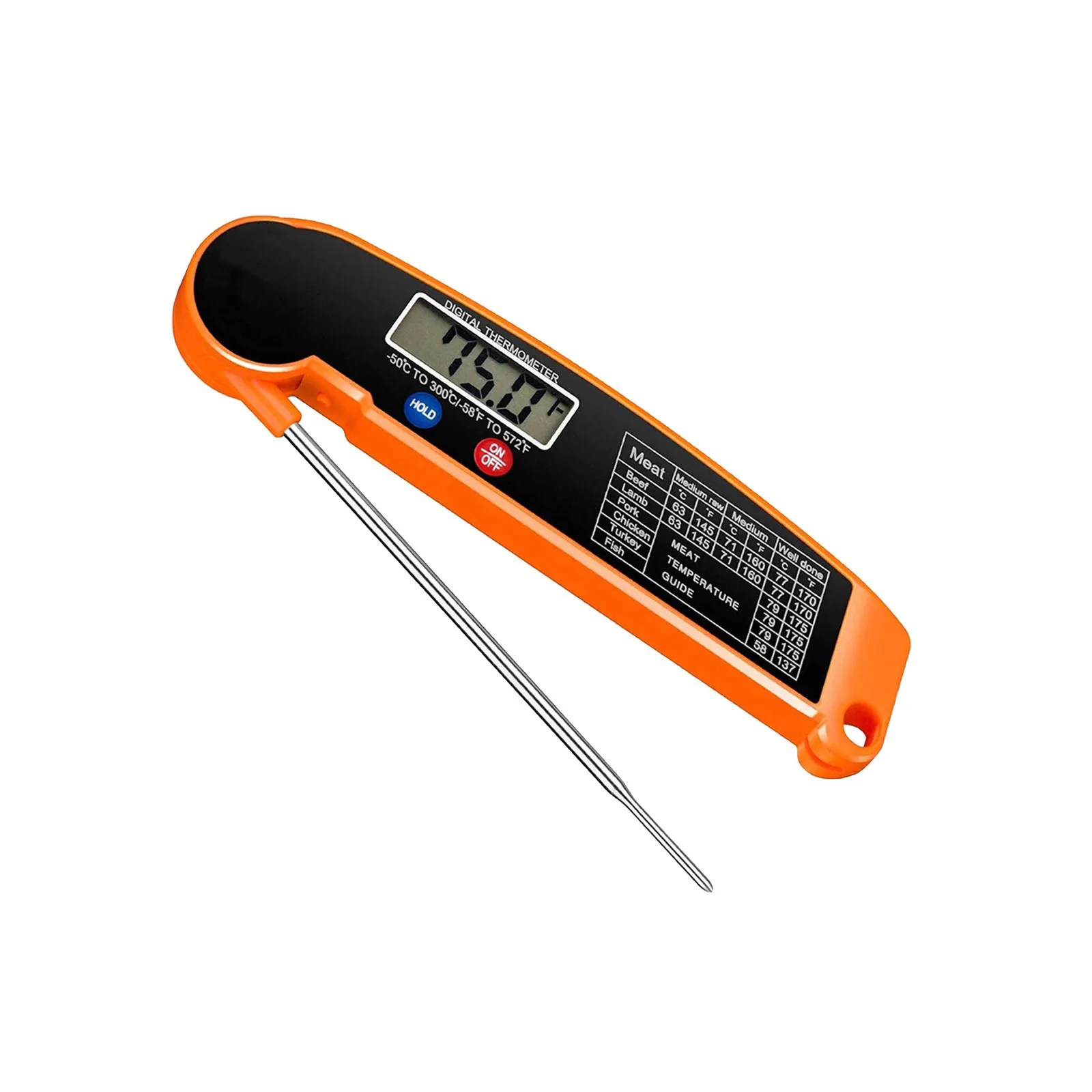 Portable Household Folding Food Thermometer Electronic Instant Read Digital Food BBQ Meat Steak Cooking Thermometer