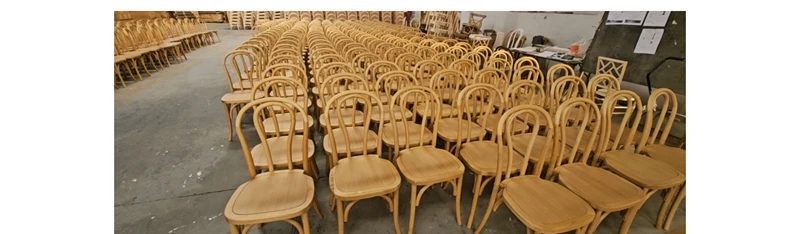 Top Sale Solid Wood Thonet Cross Back Chairs for Banquet Rental Party Event