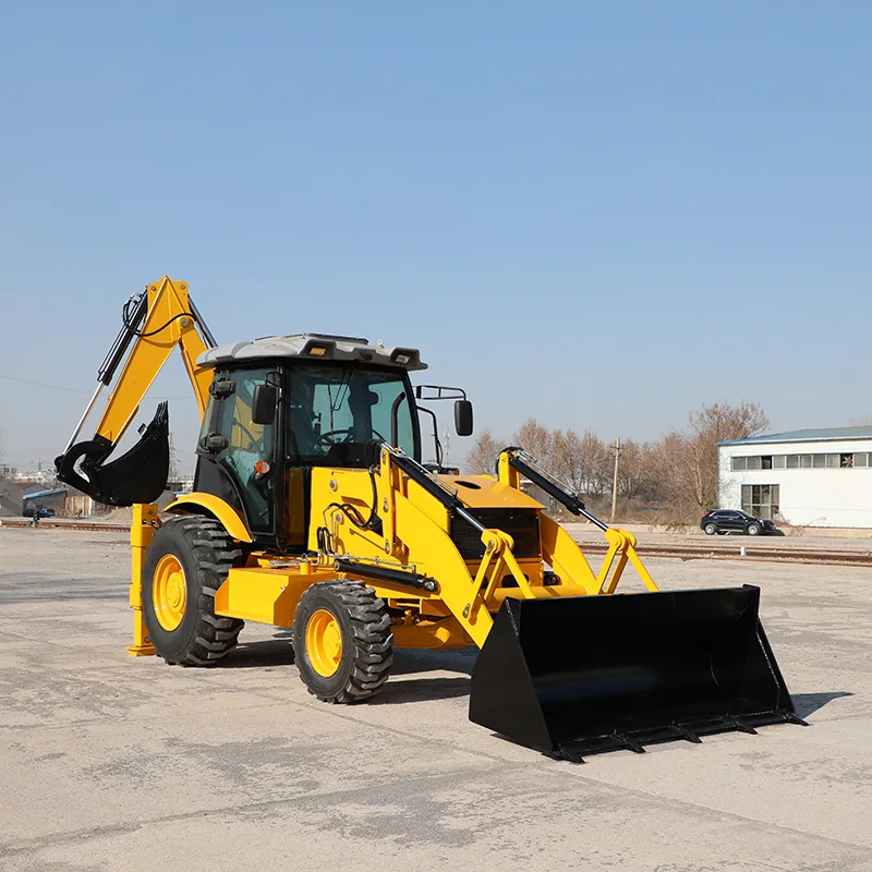 Powerful heavy machinery widely construction machine for sale wheel backhoe loader