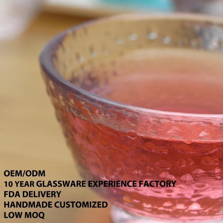 Phnom Penh Hammer Pattern Transparent Glass Household Cup Set Coffee Cup Tea Cups